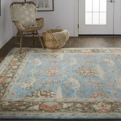 Beall 6710F Blue/Brown 8'6" x 11'6" Rug