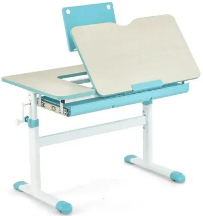 Hivvago Height-Adjustable Kids Desk with Tilt Desktop and Book Stand