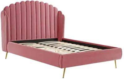 Modway - Lana Queen Performance Velvet Wingback Platform Bed