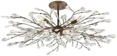 Crislett 41'' Wide 6-Light Semi Flush Mount