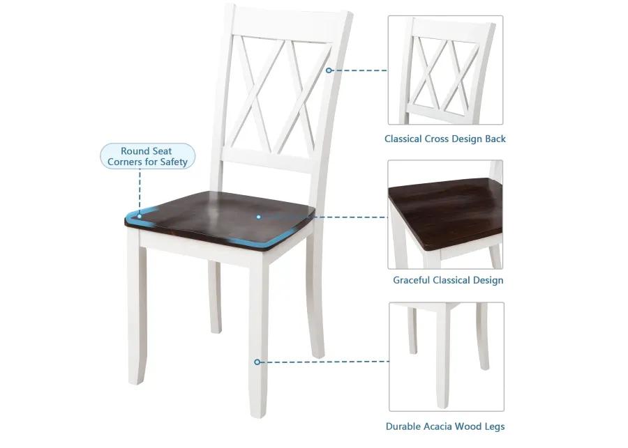 Merax Home Kitchen Dining Table Set with Chairs