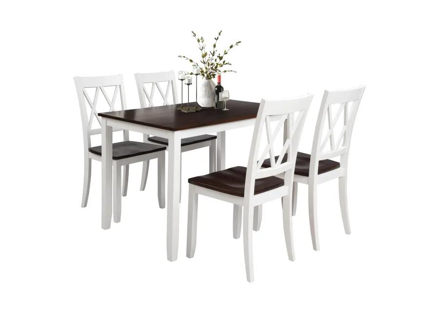 Merax Home Kitchen Dining Table Set with Chairs