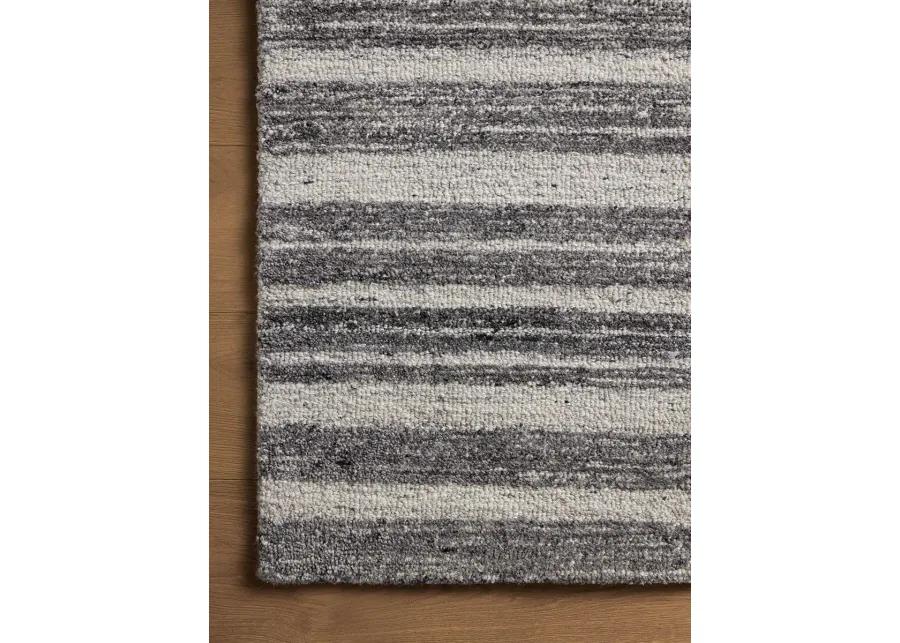 Rae Charcoal/Mist 2'6" x 7'6" Runner Rug by Magnolia Home by Joanna Gaines x Loloi