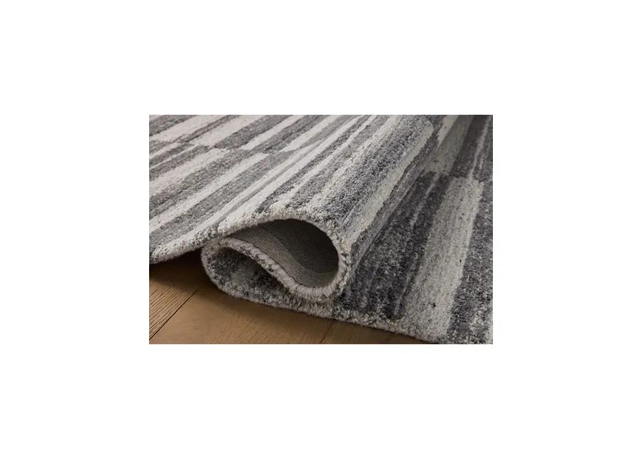 Rae Charcoal/Mist 2'6" x 7'6" Runner Rug by Magnolia Home by Joanna Gaines x Loloi