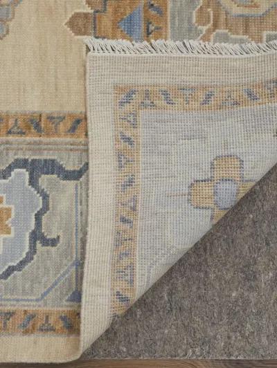 Karina 69G6F 2' x 3' Ivory/Blue/Tan Rug