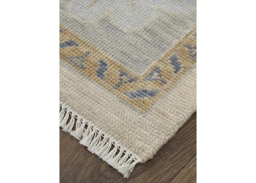 Karina 69G6F 2' x 3' Ivory/Blue/Tan Rug