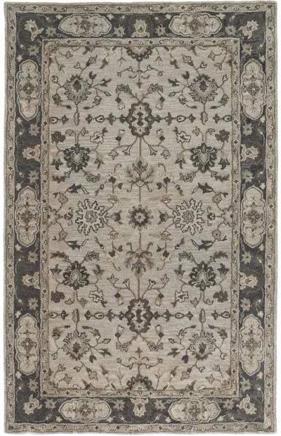 Eaton 8399F Gray/Ivory/Taupe 10' x 10' Round Rug