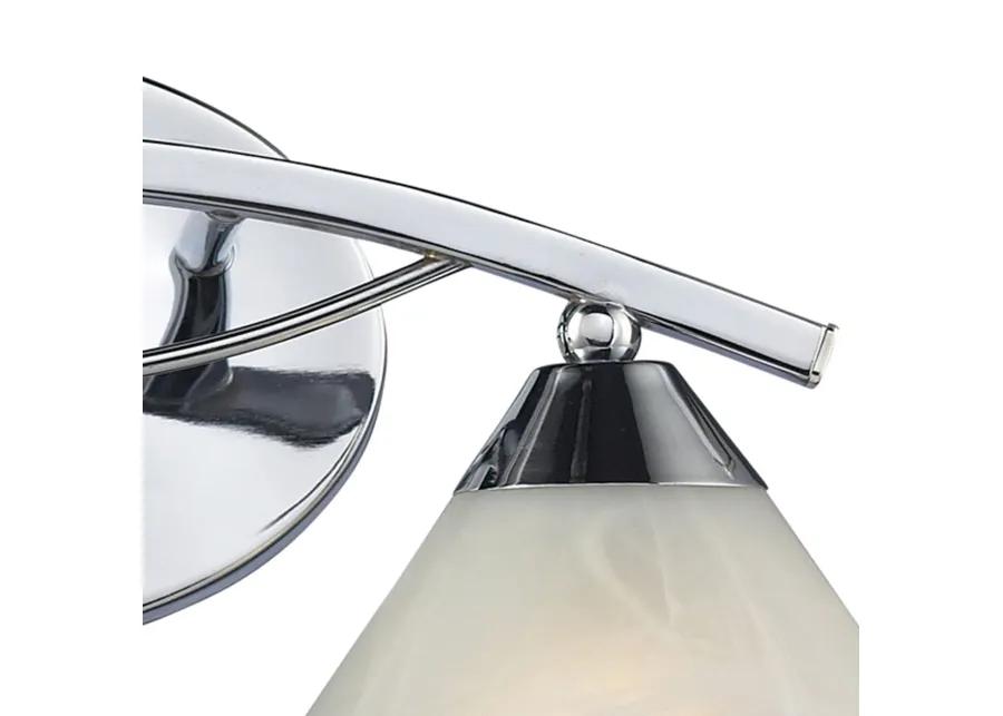 Elysburg 18'' Wide 2-Light Chrome Vanity Light