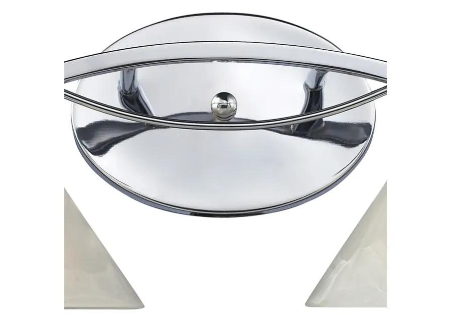 Elysburg 18'' Wide 2-Light Chrome Vanity Light