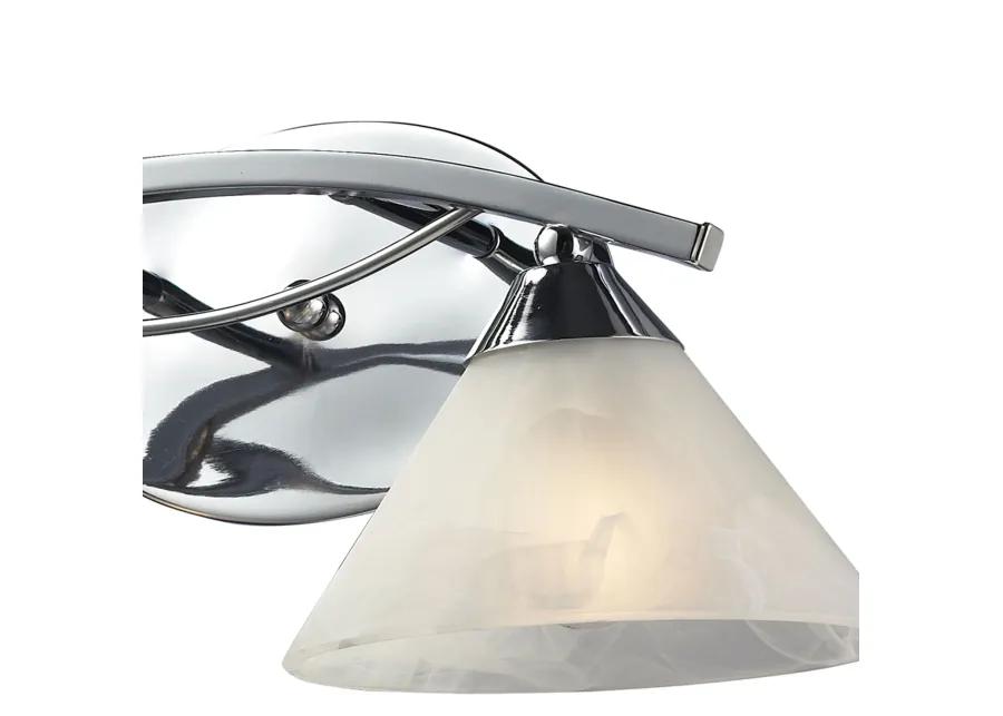 Elysburg 18'' Wide 2-Light Chrome Vanity Light