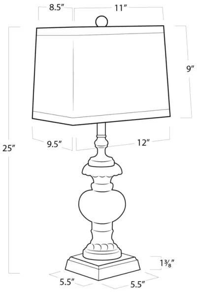 Parisian Glass Table Lamp