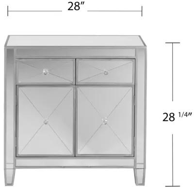 Halsey Mirrored Storage Cabinet