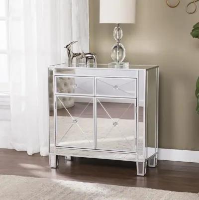 Halsey Mirrored Storage Cabinet