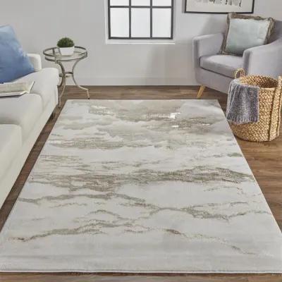 Aura 3727F Ivory/Tan/Gray 5' x 8' Rug