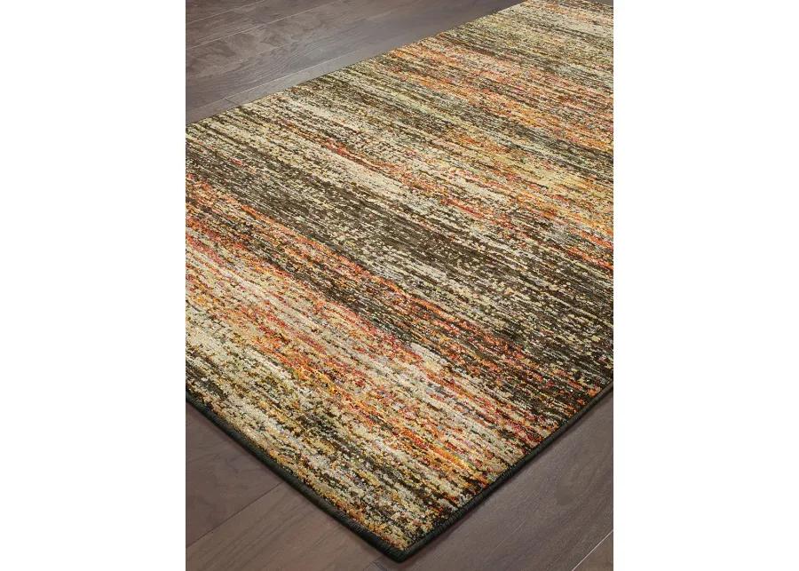 Atlas 6'7" x 9'6" Gold Rug