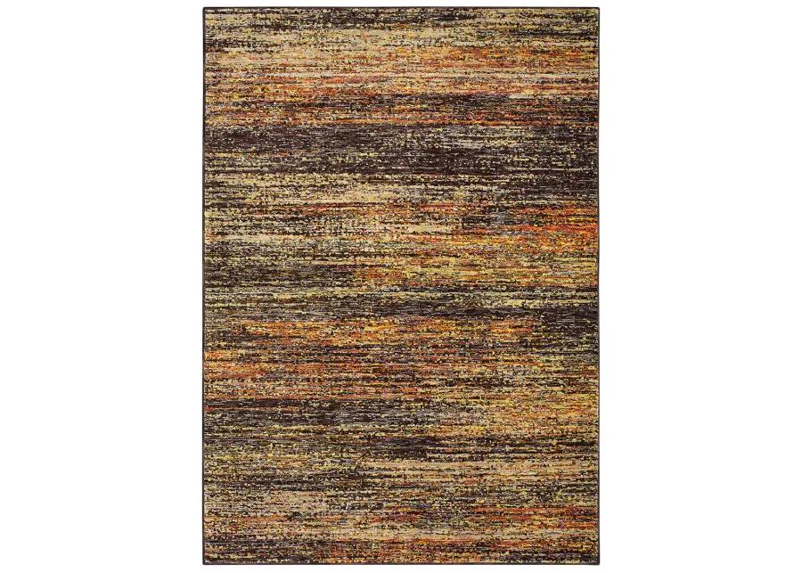 Atlas 6'7" x 9'6" Gold Rug