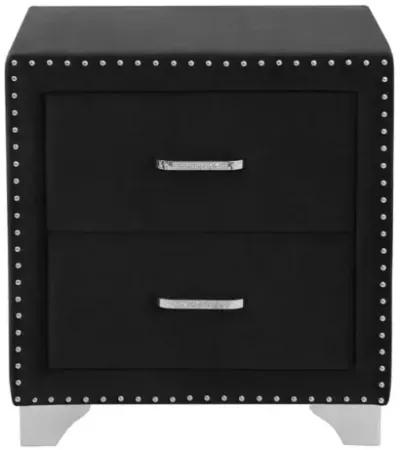 Melody 2-drawer Upholstered Nightstand Grey