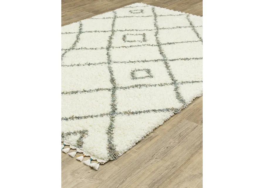 Axis 6'7" x 9'6" Ivory Rug