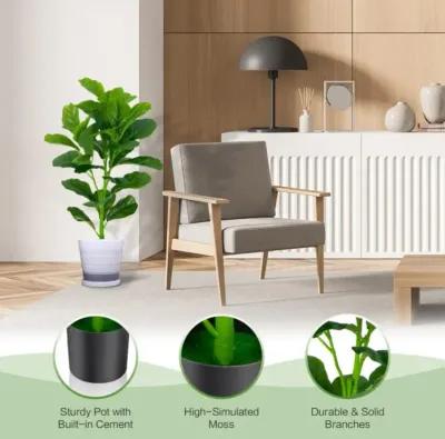 Hivvago 2-Pack Artificial Fiddle Leaf Fig Tree