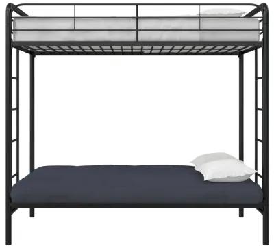 Atwater Living Metal Twin Over Futon Bunk Bed