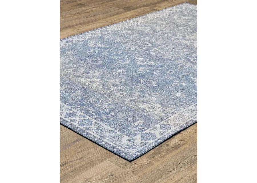 Myers Park 7'8" x 10' Blue Rug