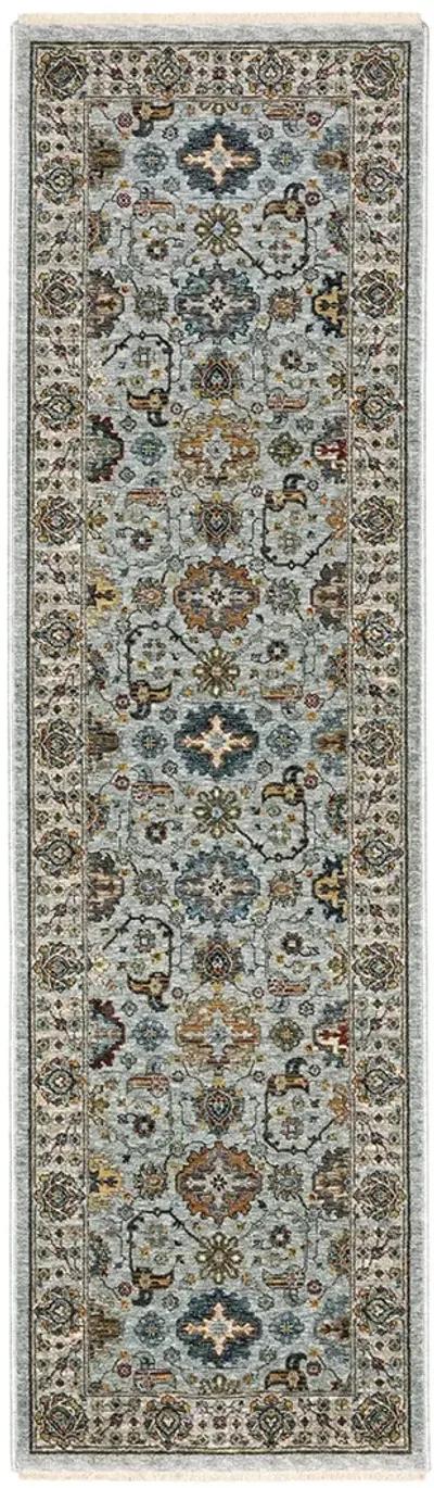 Aberdeen 2'3" x 7'6" Blue Rug