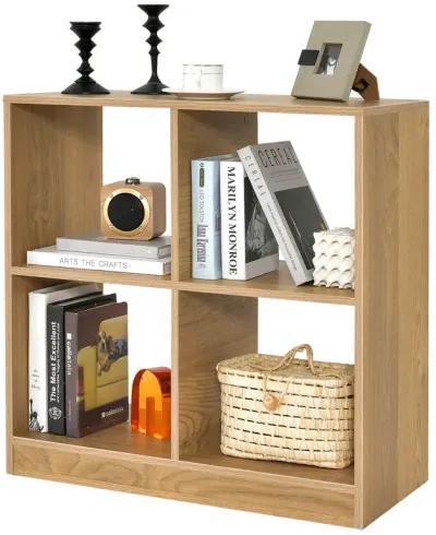 4-Cube Kids Bookcase with Open Shelves