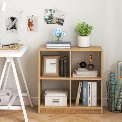 4-Cube Kids Bookcase with Open Shelves