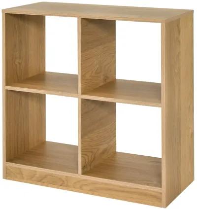 4-Cube Kids Bookcase with Open Shelves