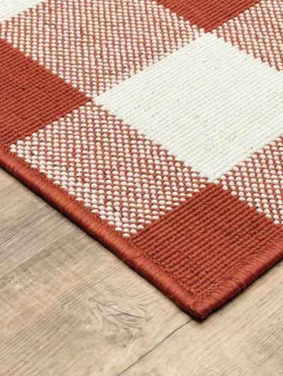 Meridian 7'10" x 10'10" Red Rug