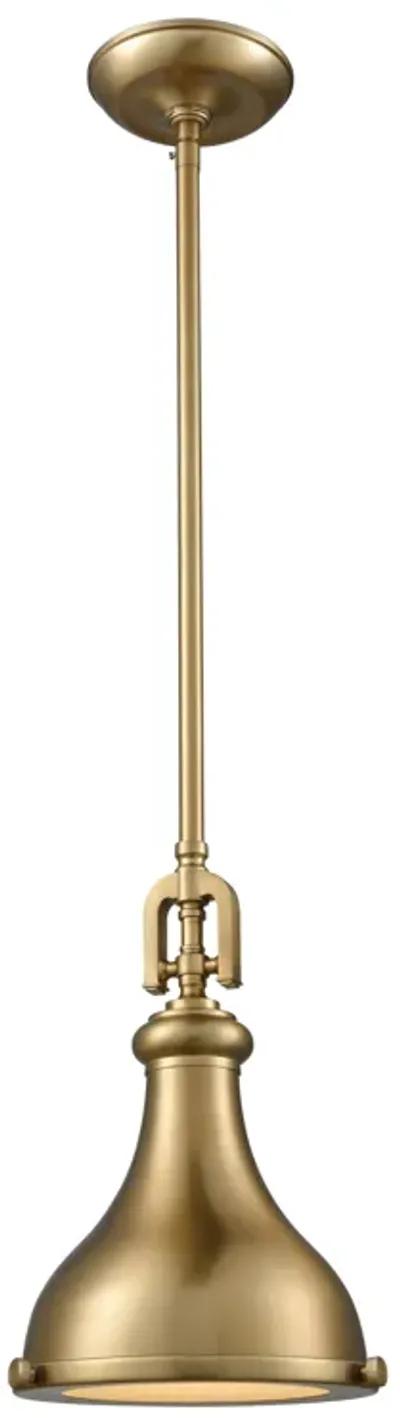 Rutherford 9'' Wide 1-Light Mini Gold Pendant