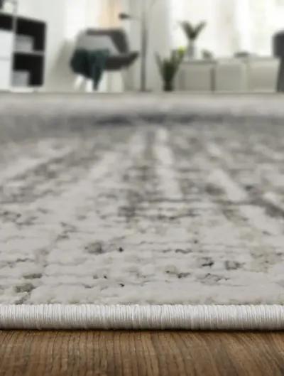 Micah 39LTF 5' x 8' Ivory/Gray/Blue Rug