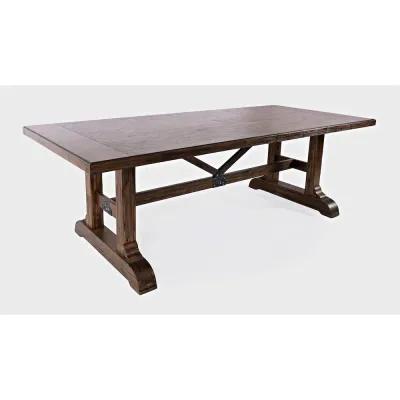 Jofran Bakersfield Mission Style  110'' Dining Table with Extension