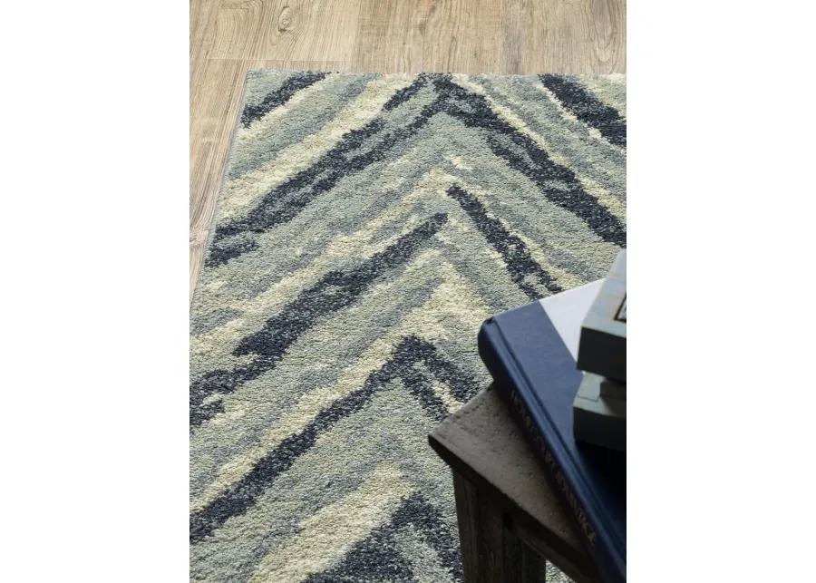 Seneca 2'3" x 7'6" Blue Rug