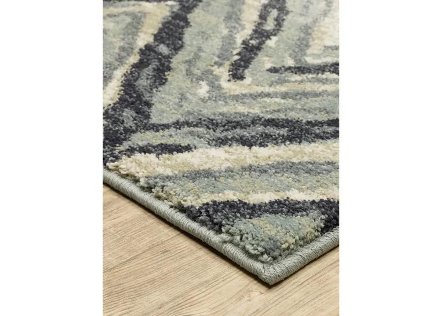 Seneca 2'3" x 7'6" Blue Rug