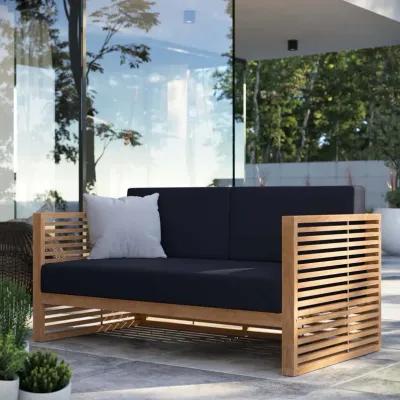 Modway - Carlsbad Teak Wood Outdoor Patio Loveseat