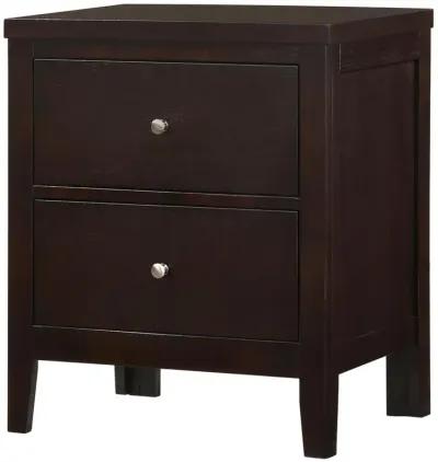 Carlton 2-drawer Rectangular Nightstand Cappuccino