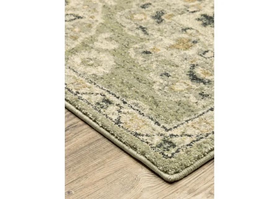 Florence 6'7" x 9'6" Green Rug