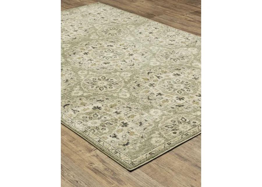 Florence 6'7" x 9'6" Green Rug