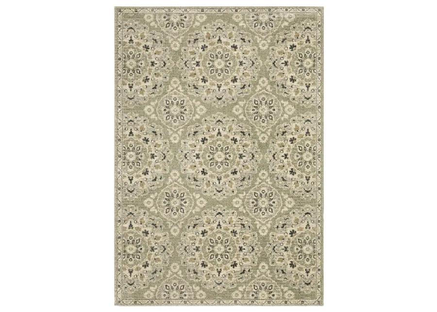 Florence 6'7" x 9'6" Green Rug