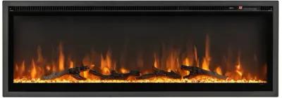 Electric Fireplace in-Wall Recessed with Remote Control and Adjustable Color and Brightness