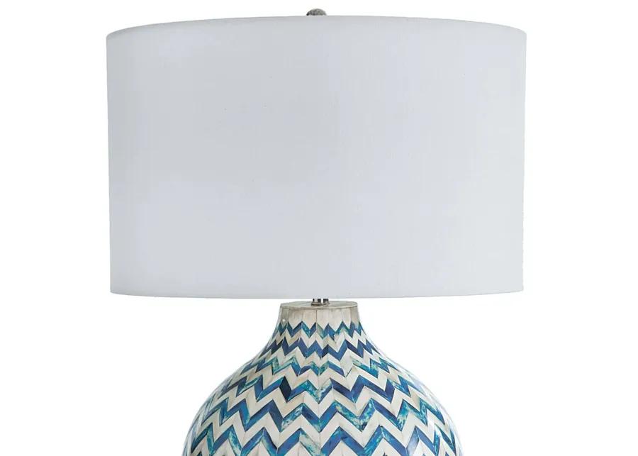 Chevron Bone Table Lamp