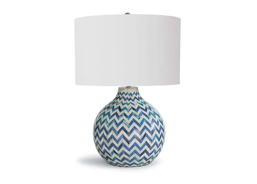 Chevron Bone Table Lamp