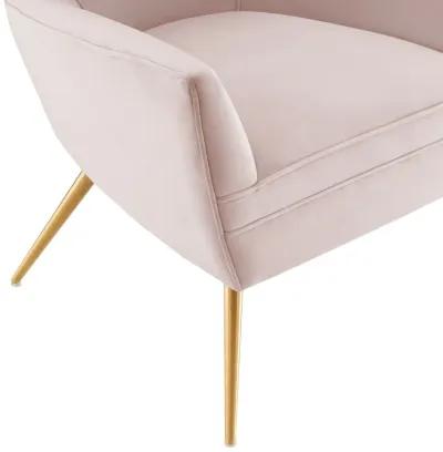 Renata Button Tufted Performance Velvet Armchair