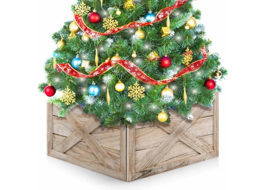 Inch Wooden Tree Collar Box for Indoor/Outdoor Use