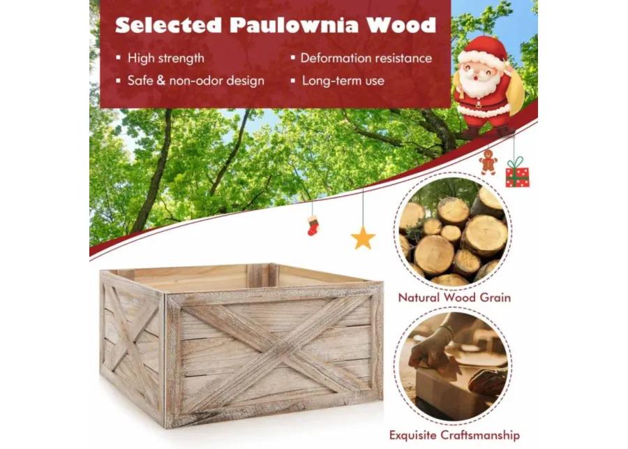 Inch Wooden Tree Collar Box for Indoor/Outdoor Use