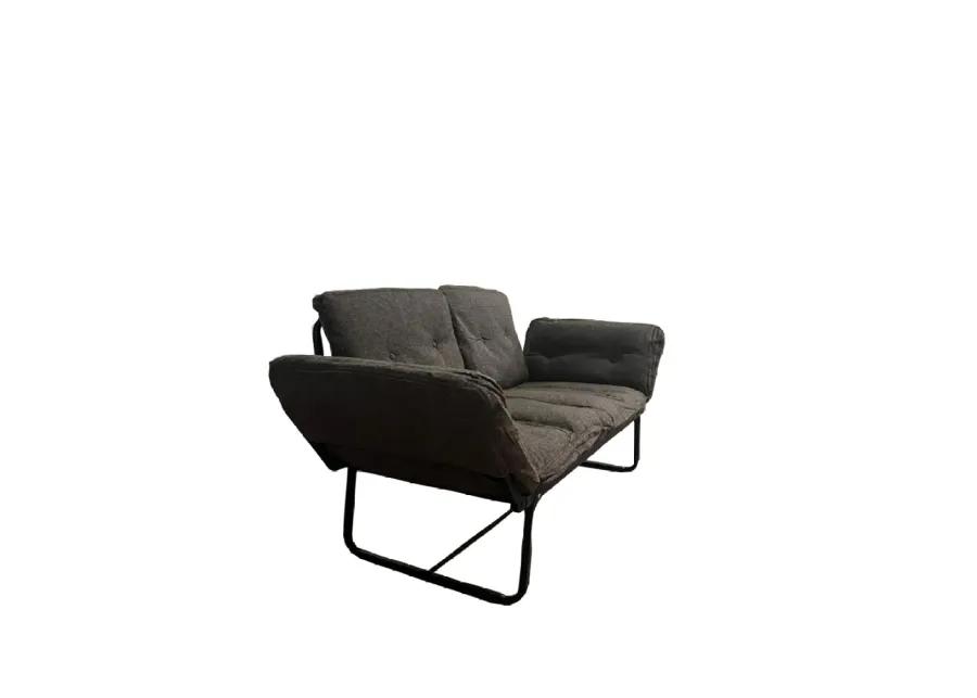 Violette Metal Frame Futon Loveseat