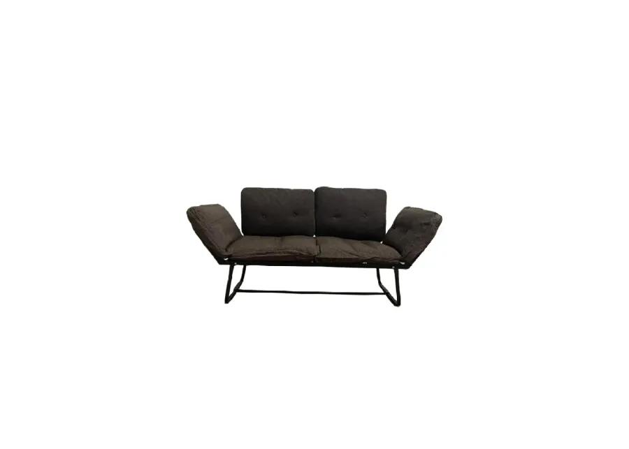 Violette Metal Frame Futon Loveseat