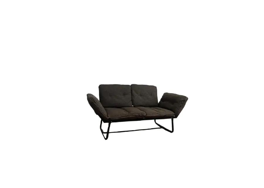 Violette Metal Frame Futon Loveseat