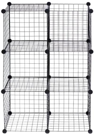 Hivvago DIY 6 Metal Wire Free Standing Modular Storage Cubes